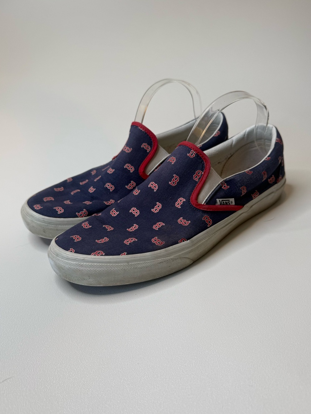 Vans x MLB Boston Red Sox Classic Slip-On Shoes Size 11